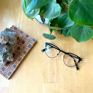 Warby Parker BLAIR Metal Retro Cat Eye Round Frames 49-19-145